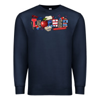 Navy American teacher Premium Sweatshirt - Zillion Design Studio