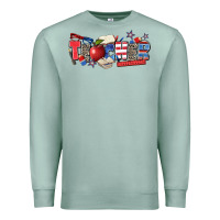 Seafoam American teacher Premium Sweatshirt - Zillion Design Studio