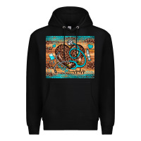 Black nurse leopard heart Premium Hoodie - JahusDesignShop