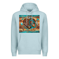 Blue Mist nurse leopard heart Premium Hoodie - JahusDesignShop
