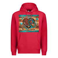 Cardinal nurse leopard heart Premium Hoodie - JahusDesignShop