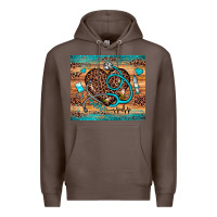 Coffee nurse leopard heart Premium Hoodie - JahusDesignShop