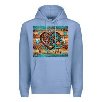 Colony Blue nurse leopard heart Premium Hoodie - JahusDesignShop