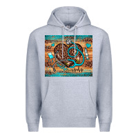 Heather Grey nurse leopard heart Premium Hoodie - JahusDesignShop
