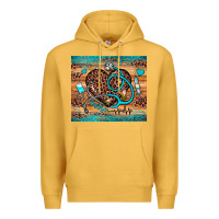 Mustard nurse leopard heart Premium Hoodie - JahusDesignShop