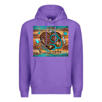 Purple nurse leopard heart Premium Hoodie - JahusDesignShop