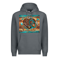 Rock nurse leopard heart Premium Hoodie - JahusDesignShop