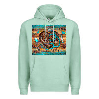 Seafoam nurse leopard heart Premium Hoodie - JahusDesignShop
