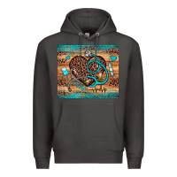 Smoke nurse leopard heart Premium Hoodie - JahusDesignShop