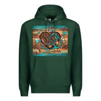 Sports Green nurse leopard heart Premium Hoodie - JahusDesignShop