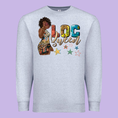 Premium Sweatshirt afro woman loc queen