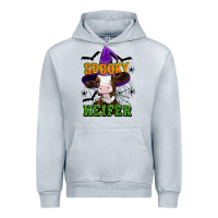 Heather Grey Spooky heifer halloween Urban Hoodie - Artiststas