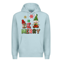 Blue Mist be merry Premium Hoodie - BundleAndBundleShop
