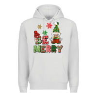 Dove Grey be merry Premium Hoodie - BundleAndBundleShop