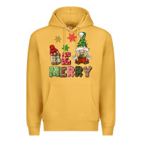 Mustard be merry Premium Hoodie - BundleAndBundleShop