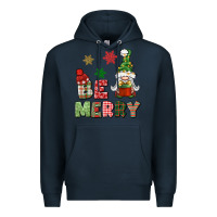 Navy be merry Premium Hoodie - BundleAndBundleShop