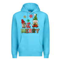 Ocean Blue be merry Premium Hoodie - BundleAndBundleShop