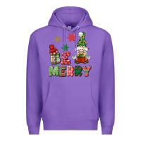 Purple be merry Premium Hoodie - BundleAndBundleShop