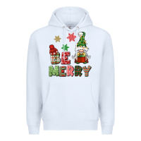 White be merry Premium Hoodie - BundleAndBundleShop