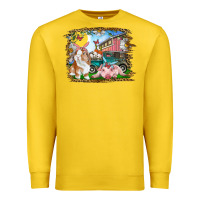 Lemon Easter Farm Bunny And Pig Premium Sweatshirt - RanaPortraitStore