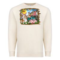 Sandshell Easter Farm Bunny And Pig Premium Sweatshirt - RanaPortraitStore