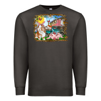 Smoke Easter Farm Bunny And Pig Premium Sweatshirt - RanaPortraitStore