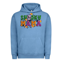 Pigment Pebble Blue Spooky mama Urban Hoodie - Artiststas