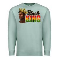 Seafoam afro man black king Premium Sweatshirt - texasbilliewilder