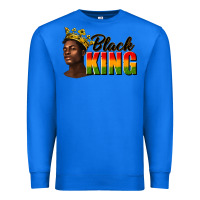True Royal afro man black king Premium Sweatshirt - texasbilliewilder