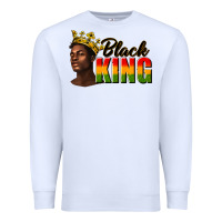 White afro man black king Premium Sweatshirt - texasbilliewilder
