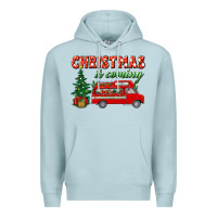 Blue Mist christmas is coming Premium Hoodie - BundleAndBundleShop