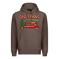 Coffee christmas is coming Premium Hoodie - BundleAndBundleShop