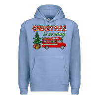 Colony Blue christmas is coming Premium Hoodie - BundleAndBundleShop