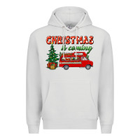 Dove Grey christmas is coming Premium Hoodie - BundleAndBundleShop