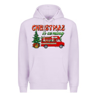 Lilac christmas is coming Premium Hoodie - BundleAndBundleShop