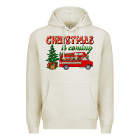 Oatmeal Heather christmas is coming Premium Hoodie - BundleAndBundleShop