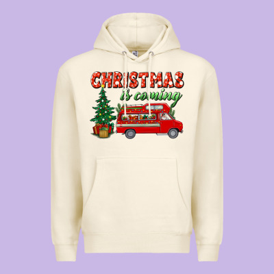 Christmas Is Coming Premium Hoodie Designed By Bundleandbundleshop