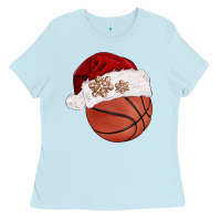 Baby Blue Christmas sports Ladies Tee - BarkalooDesign