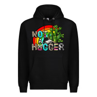 Black not a hugger Premium Hoodie - AdoDesignShop
