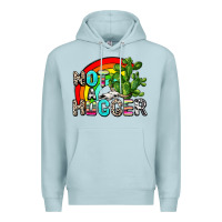 Blue Mist not a hugger Premium Hoodie - AdoDesignShop