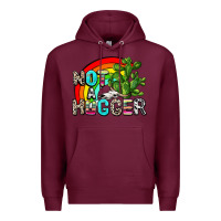 Burgundy not a hugger Premium Hoodie - AdoDesignShop