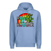 Colony Blue not a hugger Premium Hoodie - AdoDesignShop