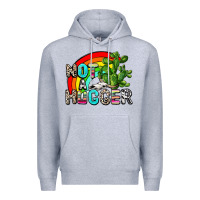 Heather Grey not a hugger Premium Hoodie - AdoDesignShop