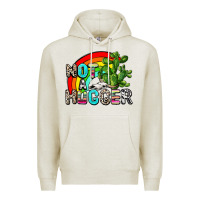 Oatmeal Heather not a hugger Premium Hoodie - AdoDesignShop