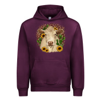 Mauve Wine charolais leopard cactus sunflower Urban Hoodie - JahusDesignShop