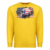 Lemon american skull Premium Sweatshirt - Zillion Design Studio