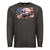 Smoke american skull Premium Sweatshirt - Zillion Design Studio