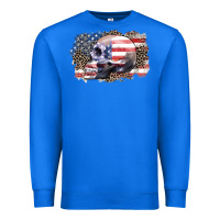 True Royal american skull Premium Sweatshirt - Zillion Design Studio
