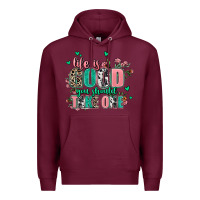 Burgundy life is good you should take one Premium Hoodie - AdoDesignShop