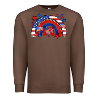 Chestnut American rainbow Premium Sweatshirt - Zillion Design Studio